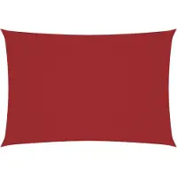 vidaXL Zonnescherm rechthoekig 3x6 m oxford stof rood