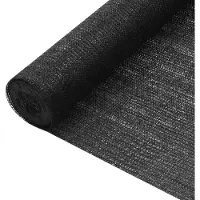vidaXL Privacy Net Zwart 2x50 m HDPE 75 g/m²