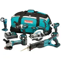 Kippers Rijssen Makita DK18027 18V Li-ion accu 6-delige combiset (3x 3.0Ah)