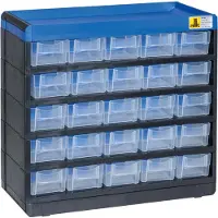 Allit 464620 Opbergkast voor kleine onderdelen VarioPlus Pro 29/50 (b x h x d) 300 x 285 x 135 mm Zwart, Blauw 1 stuk(s)