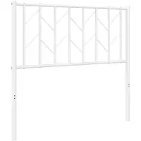 vidaXL Vervangend hoofdbord 75 cm metaal wit
