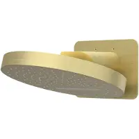Ivy Aia Halo Hoofddouche 32cm Rond Dual Functie - Geborsteld Mat Goud PVD - Messing - Kranen, Douchekranen, Hoofddouches - 8718835388928 - Kranen, Douchekranen, Hoofddouches