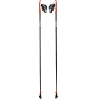 LEKI Nordic Walking stok Flash Carbon Anthracite White Neon Red 105 cm