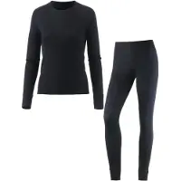 CMP - Women's Set (Sweat And Pant) Warm - Synthetisch ondergoed 44, zwart