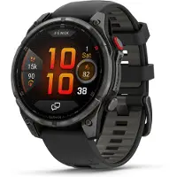 Garmin - Horloges - Fenix 8 Pro Amoled 47mm Sapphire Titane/Carbon Gray voor Unisex - Grijs