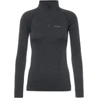 Falke - Women's Wool-Tech L/S Zip - Merino-ondergoed XS, zwart