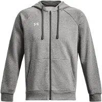 Under Armour Sportsweatvest 'Rival' grijs / wit