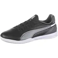 Puma King Match Zaalvoetbalschoenen (IN) Zwart Wit Grijs
