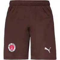 Puma Sportbroek 'FC St. Pauli 25/26' donkerbruin / bloedrood / wit