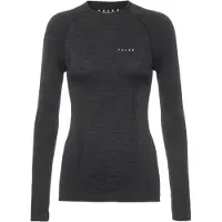 Falke Wool-Tech Longsleeve sneldrogend wol functioneel functioneel shirt met lange mouwen dames zwart - maat XL