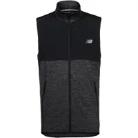 New Balance Bodywarmer 'Heat Grid' zwart / zwart gemêleerd / wit