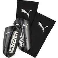 Puma Ultra Flex Sleeve Scheenbeschermers Zwart Zilver