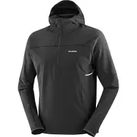 Salomon Sense Aero Hybrid Hoody Zwart Heren || Maat: L