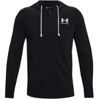 Under Armour Sportsweatvest 'Rival' zwart / wit