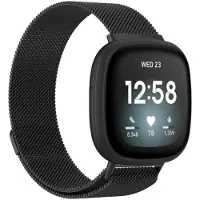 IMoshion Milanees magnetisch bandje voor de Fitbit Versa 4/ 3 / Sense (2) - Zwart