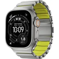 Nomad Stratos Band voor de Apple Watch | 44/45/46/49 mm - Volt / Natural Titanium