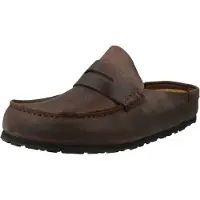 Birkenstock Muiltjes 'Naples Wrapped' donkerbruin