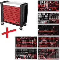 Ks Tools 8257510 Werkplaatswagen Kleur (specifiek): Zwart, Rood