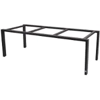 4SO Goa tafelframe Antracite met tafelblad Ceramic Terrazzo 220 x 95 cm