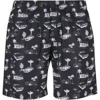 Urban Classics Zwemshorts grijs / zwart / wit