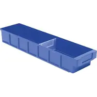 LA-KA-PE Stellingbak | L600xB152xH83mm | blauw polypropyleen | 10 stuks - VKB 600/152 BLAU VKB 600/152 BLAU