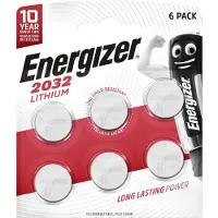 Energizer Batterij Knoopcel Lithium 3v Cr2032 6 Stuks