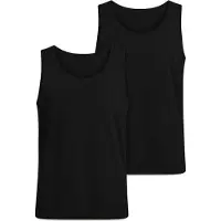 Urban Classics Tanktop - Jersey Vests (2-pack) - S tot M - voor Mannen - zwart - Maat M