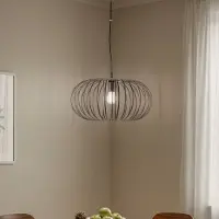 Domiluce Hanglamp Globe, dimbaar, bruin / roest, Woon-/ Eetkamer, metaal, hanglamp
