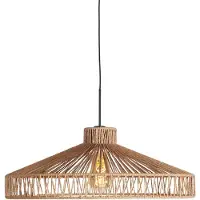 Steinhauer Hanglamp Ropex met rotan kap Ø50cm