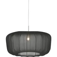 Steinhauer Zwarte hanglamp Vela Lino Ø60cm