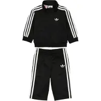 Adidas Joggingpak 'Firebird' zwart / wit