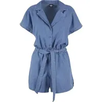 Urban Classics Jumpsuit blauw denim