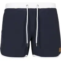 Urban Classics Zwemshorts navy / wit