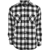 Urban Classics Overhemd zwart / wit