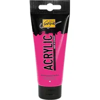 Kreul Fluoriserend Roze Acrylverf - 100ml tube - Hoge kwaliteit A-merk