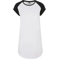 Urban Classics Jurk zwart / wit