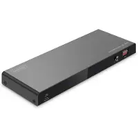 Digitus DS-55340 4 poorten HDMI-splitter Individueel schakelbaar, LED-weergave, Met status-LEDs, Ultra HD-geschikt, Voor intern gebruik, Met metalen behuizing