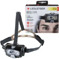 Led Lenser HF8R CORE - hoofdlamp - oplaadbaar - 1600 lumen - IP68 - batterij vooraan - digitale focus - adaptieve lichtbundel - bluetooth