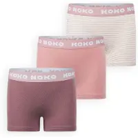 Koko Noko short - roze/oudroze/wit (set van 3) Slip Meisjes Katoen Meerkleurig - maat 86/92