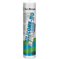 Zwaluw Den Braven 30618950 - Silicone-NO + Sanitary Siliconenkit - Zwart - 310ml