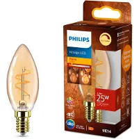 Philips LED lamp E14 | Kaars B35 | Filament | Goud | 2200K | Dimbaar | 3.1W (25W)