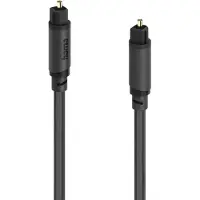 Hama 00202016 Toslink Audio Aansluitkabel [1x Toslink-stekker (ODT) - 1x Toslink-stekker (ODT)] 1.5 m Zwart Vergulde steekcontacten