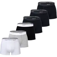 Gant Boxershorts marine / grijs gemêleerd / zwart / wit