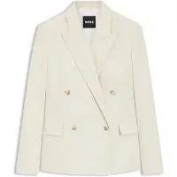 BOSS Regular-fit blazer van stretchkatoen