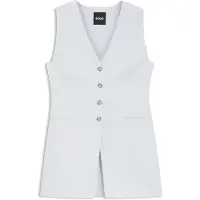 BOSS Slim fit lange blazer zonder mouwen model 'JULINIAL'
