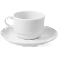 Hendi Cappuccinokop – Versterkte randen – 0,23L – Wit porselein – Ø90mm