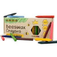Medenka Bijenwas Krijtjes Classic – Natuurlijke & Milieuvriendelijke Krijtjes - Handgemaakt van Pure Bijenwas - Veilig en Duurzaam Tekenplezier voor Kinderen