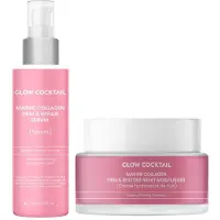 Glow Cocktail Marine Collagen Repair + Restore Nachtset 80 ml