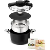 SEB Snelkookpan Clipso Tempo 3-in-1 P4810700 Zwart