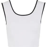 Urban Classics Top zwart / wit